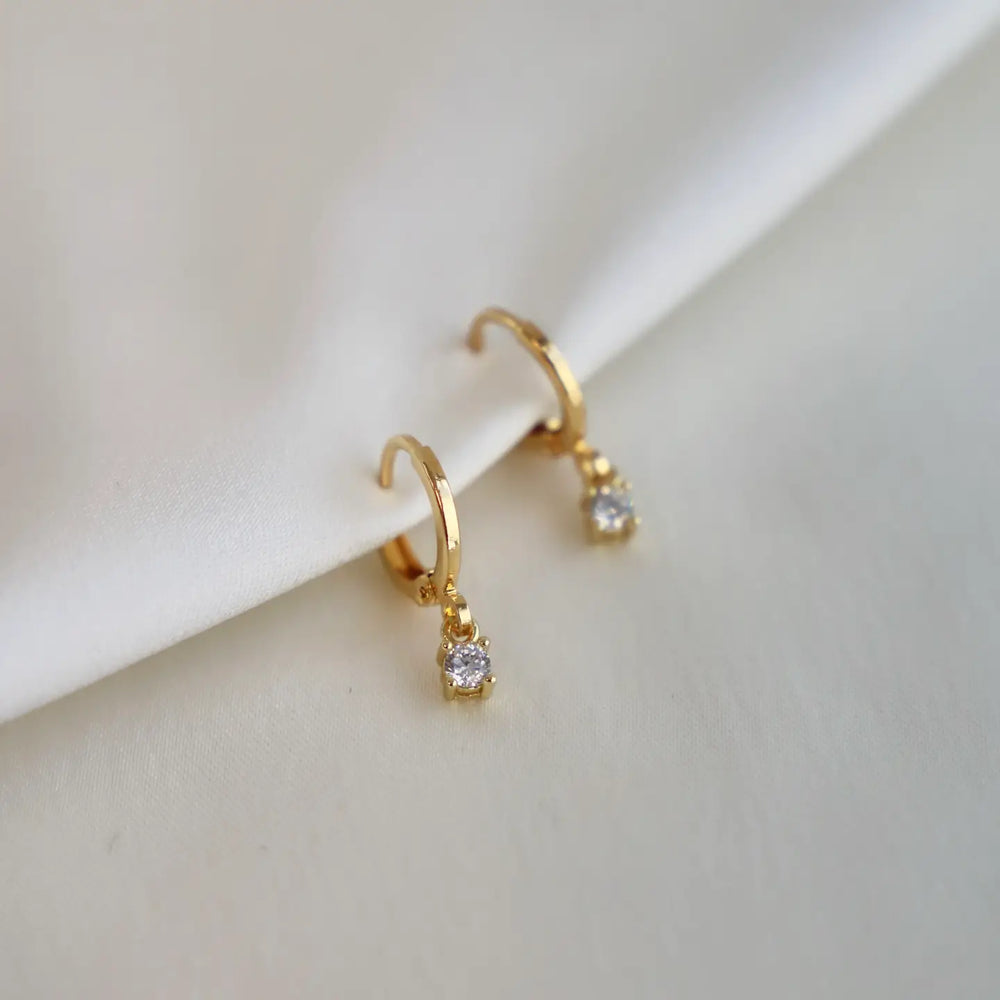 Find the Miniature CZ Drop Earrings by Katie Waltman Jewelry at Harbour Thread