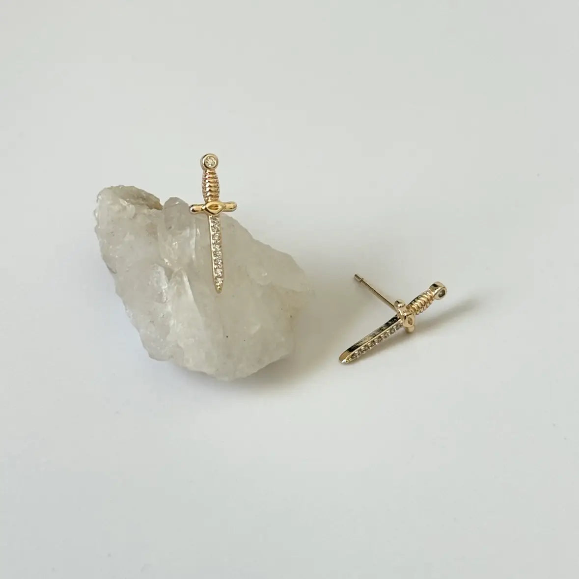 The Dagger Stud Earrings by Tramps + Thieves