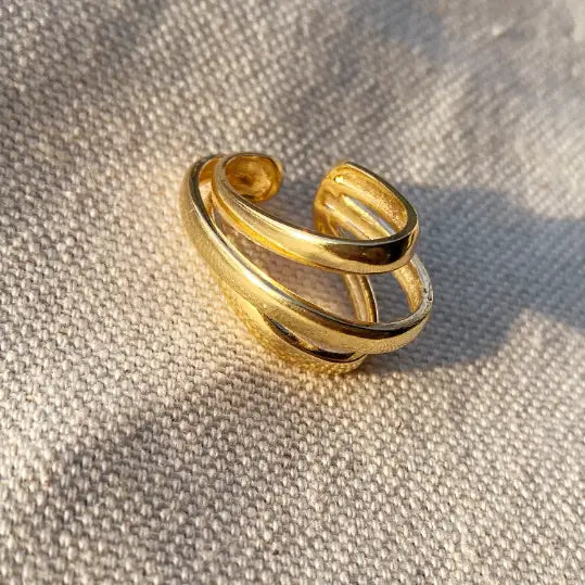 Shop the 18k Gold Filled Three Lines Dainty Ear Cuff by GoldFi at Harbour Thread