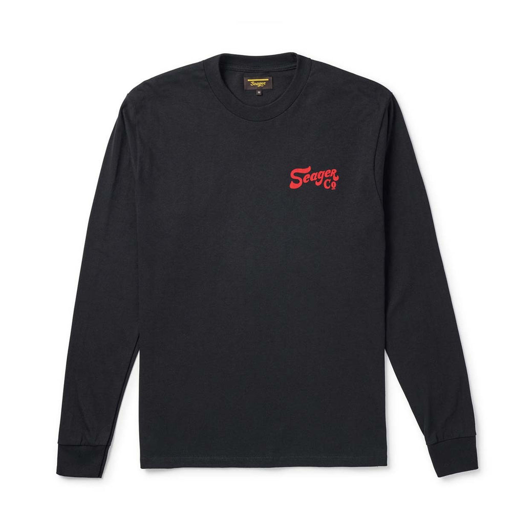The Seager Lonesome Long Sleeve Tee in Black is at Harbour Thread