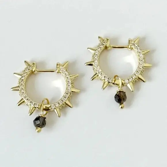 The Tramps + Thieves Iolite Spiked Hoops