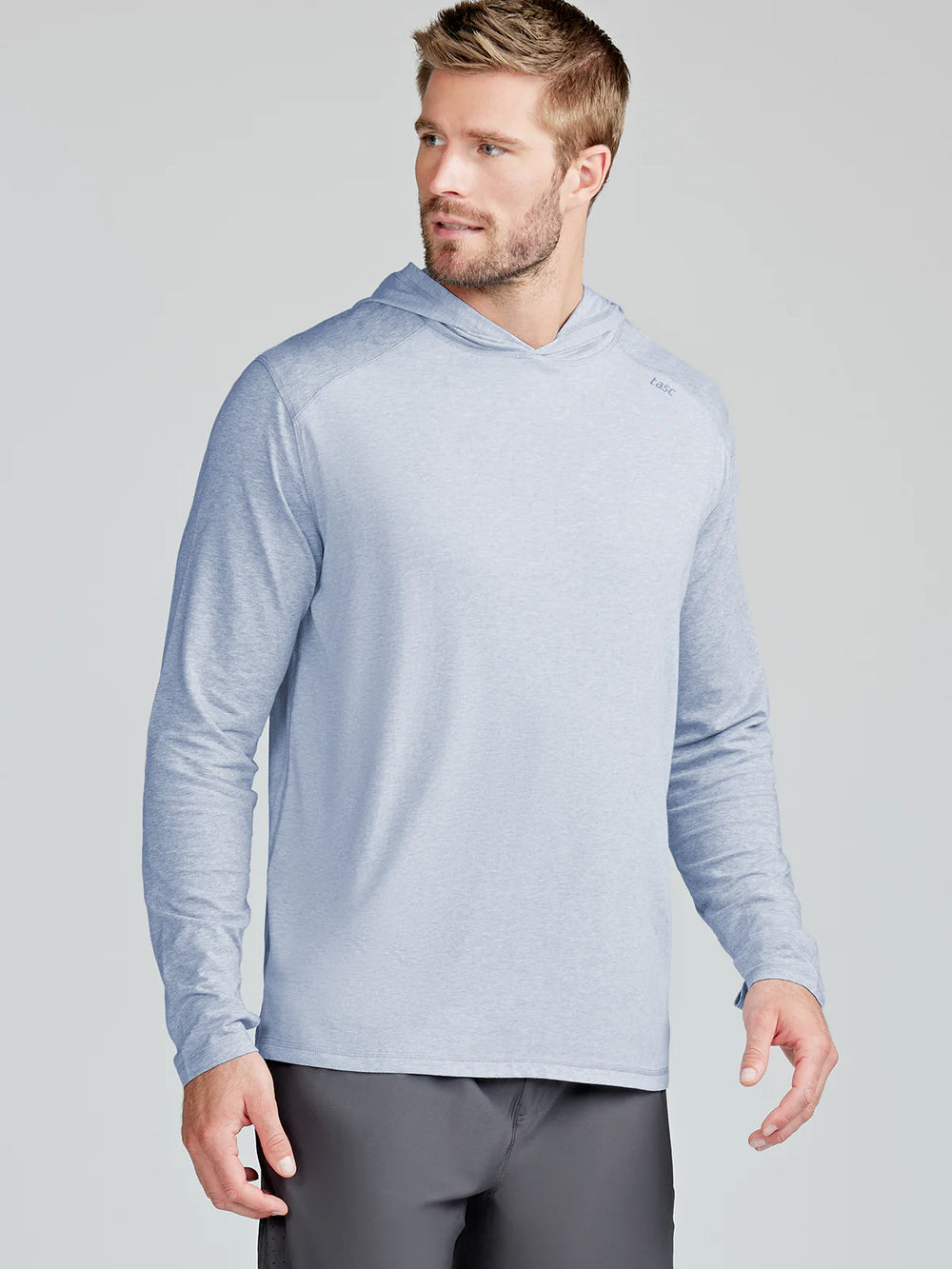 The Cloud Heather Carrollton Lightweight Hoodie by Tasc Performance