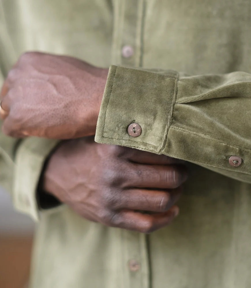 
                      
                        One World Brothers Shaken Not Stirred Velvet Shirt
                      
                    