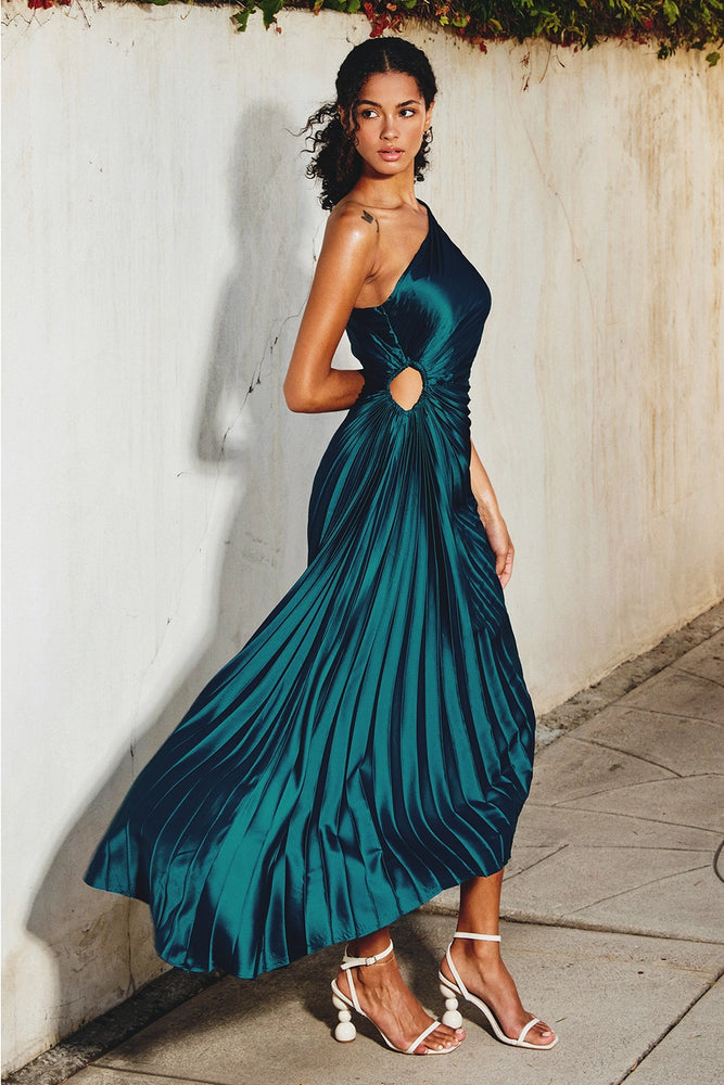 
                      
                        Olympia One Shoulder Pleated Maxi
                      
                    