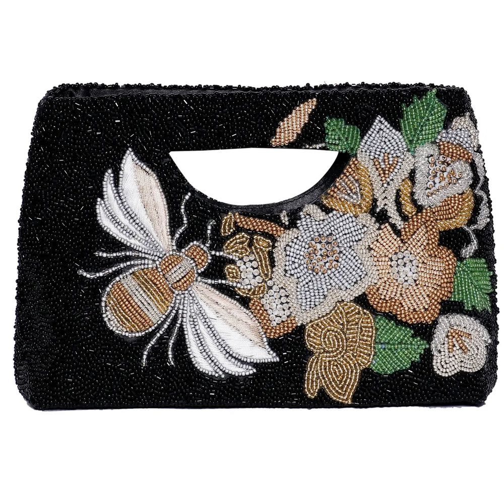 The Bee Bold Beaded Handbag by Tiana Designs