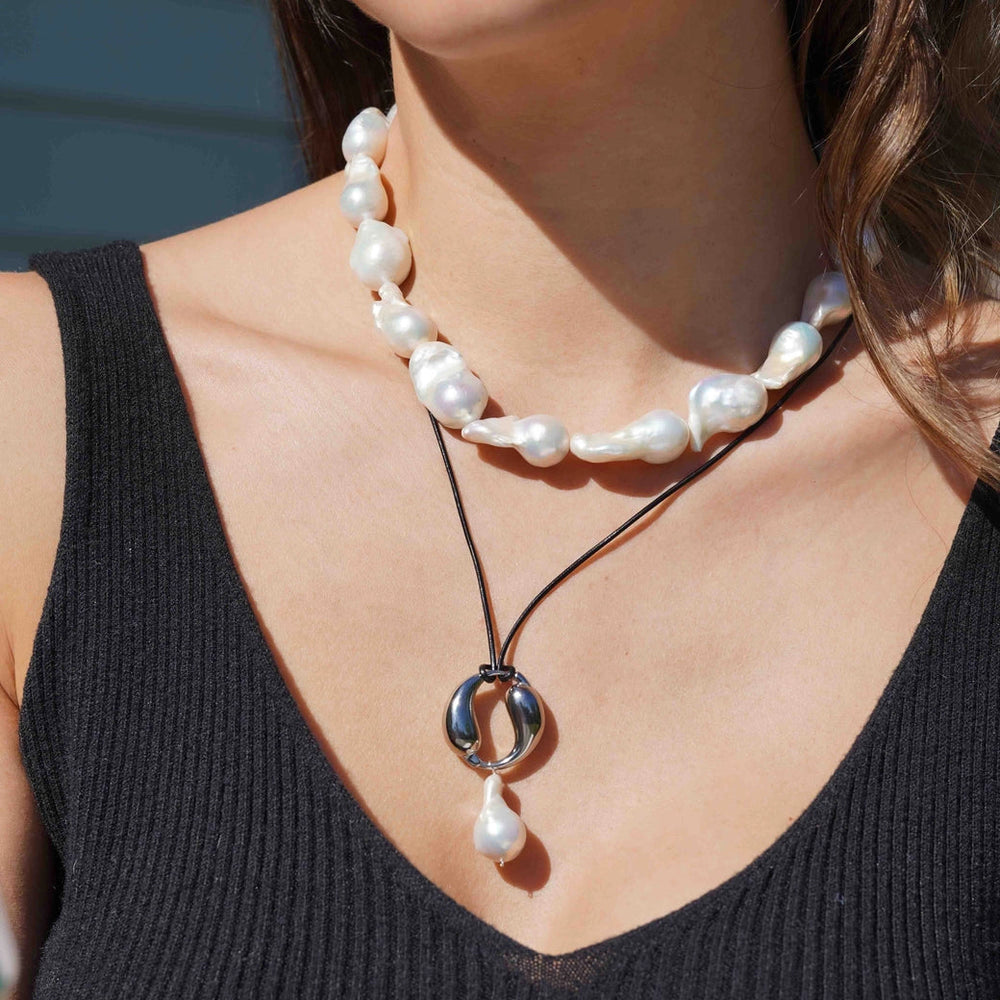 The Vegan Bold Baroque Necklace by KOZAKH