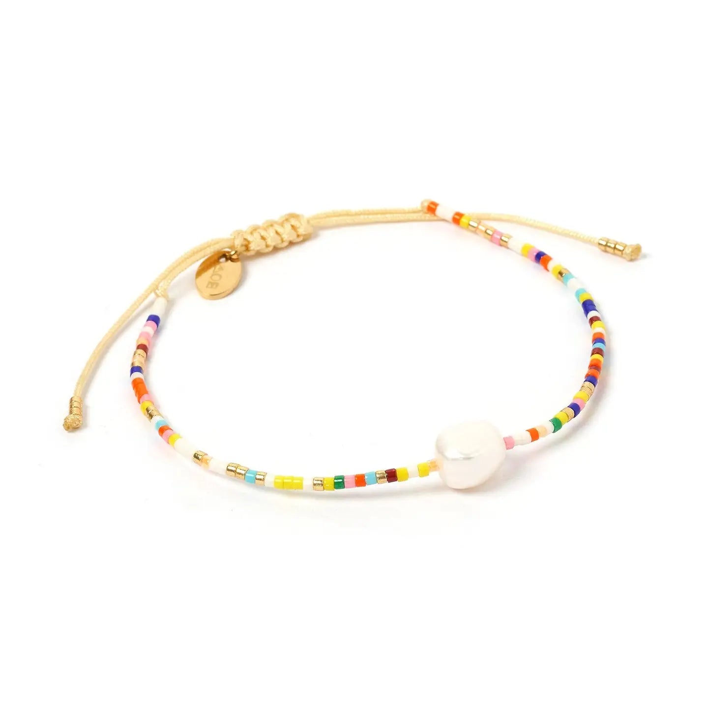 The Marley Gold and Pearl Bracelet by Arms of Eve