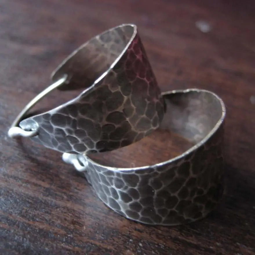 Jennifer Kahn Jewelry Wide Silver Hoops