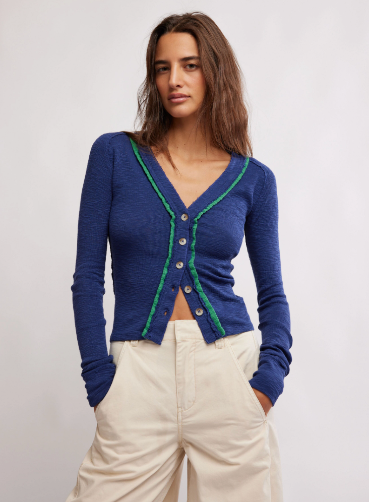 Free People's Tipton Cardi is available at Harbour Thread.