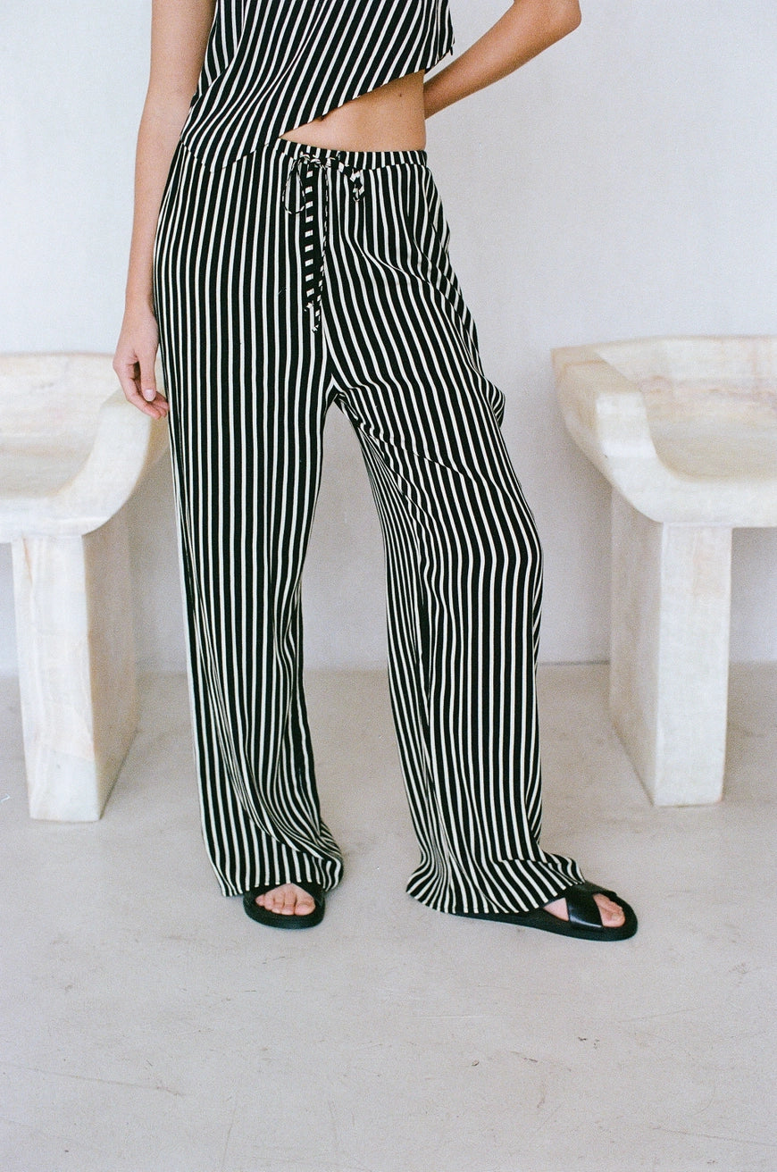 Women's striped lounge pants