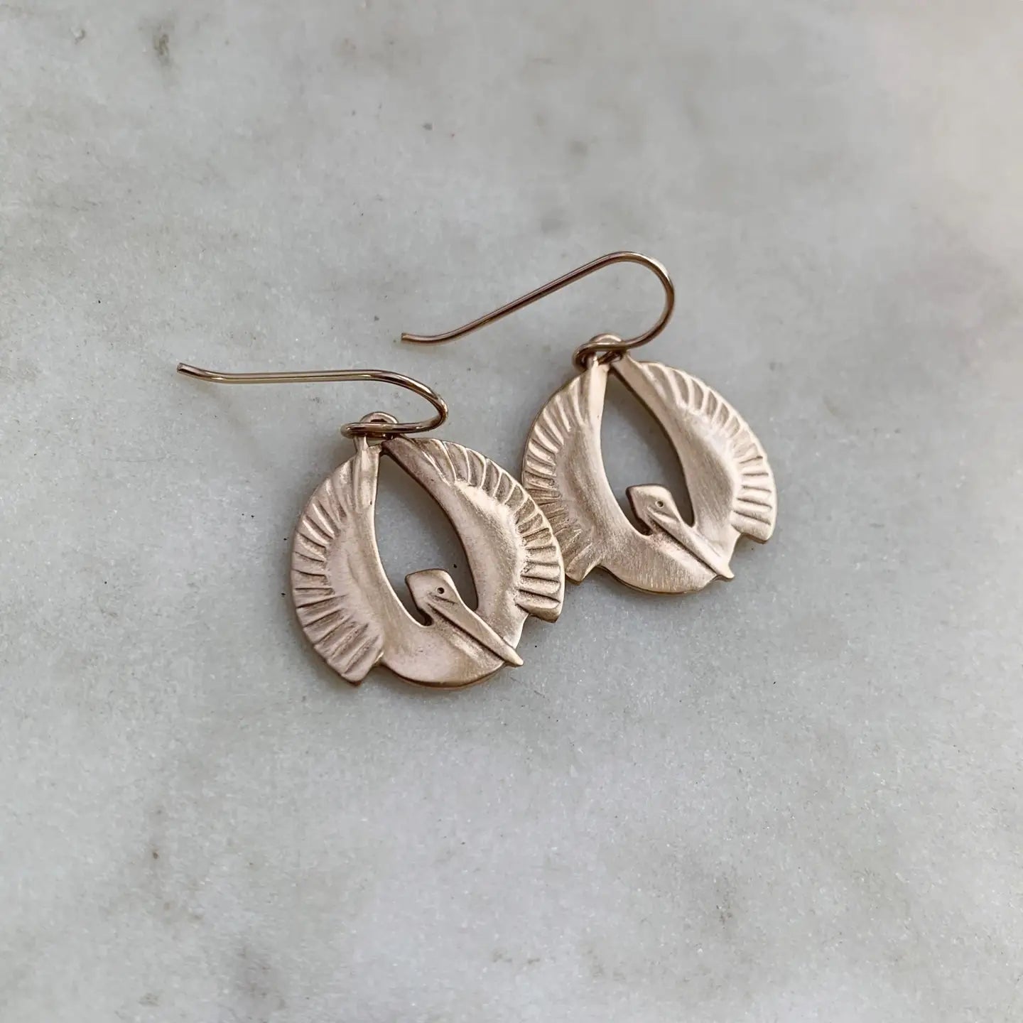 Mimosa Handcrafted Pelican Rising Earrings