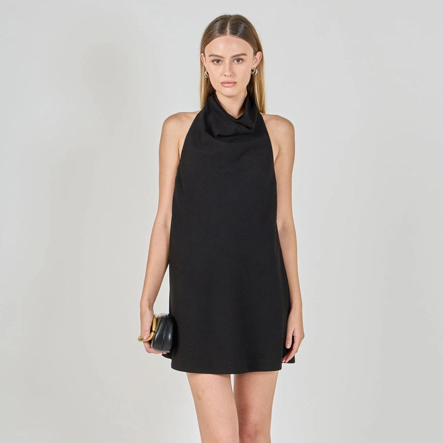 Endless Rose - Halter Neck Mini Dress Black / M