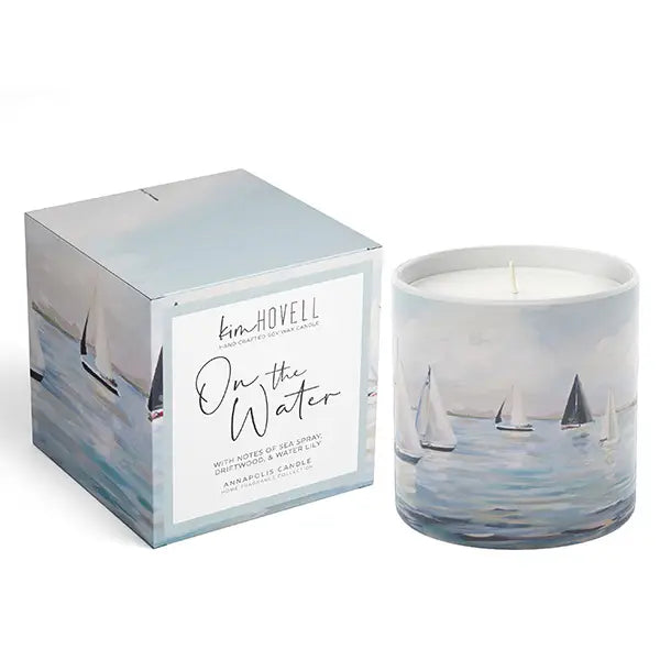 The Lapis Lagoon 8 oz Boxed Candle by Annapolis Candle