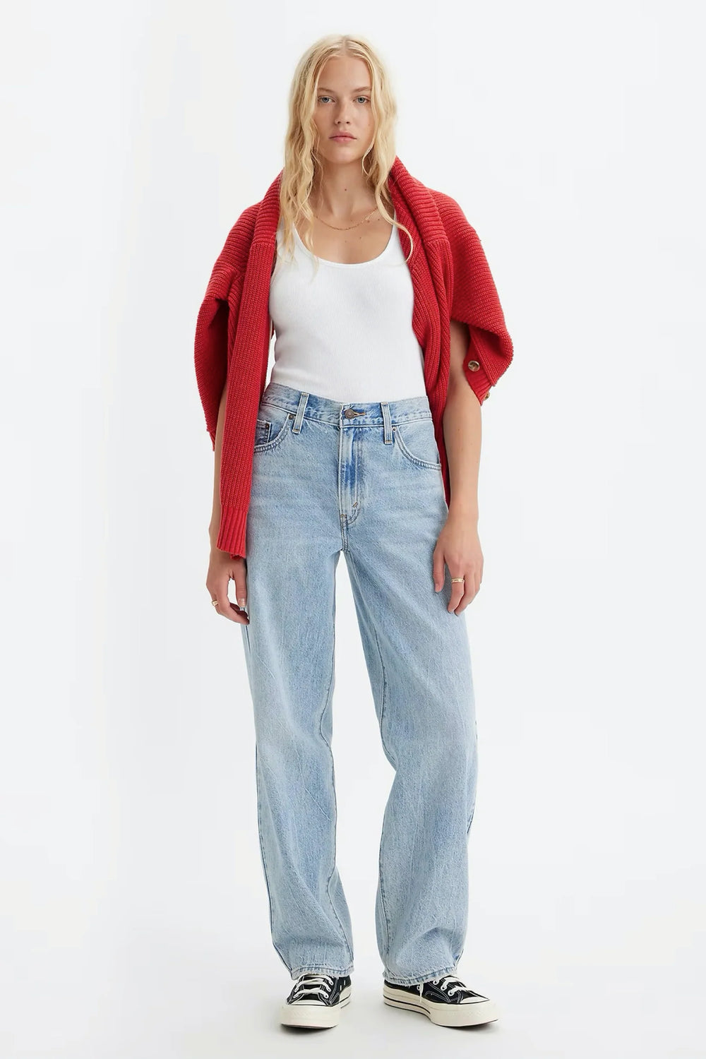 The Fan Flare Baggy Dad Wide Leg Women's Jeans