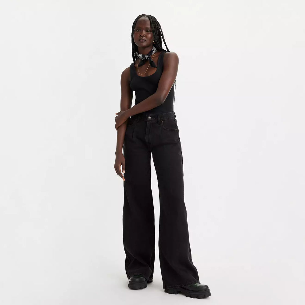 
                      
                        Shop the black wash Levi's Baggy Dad Wide Leg  Women's Jeans at Harbour Thread
                      
                    