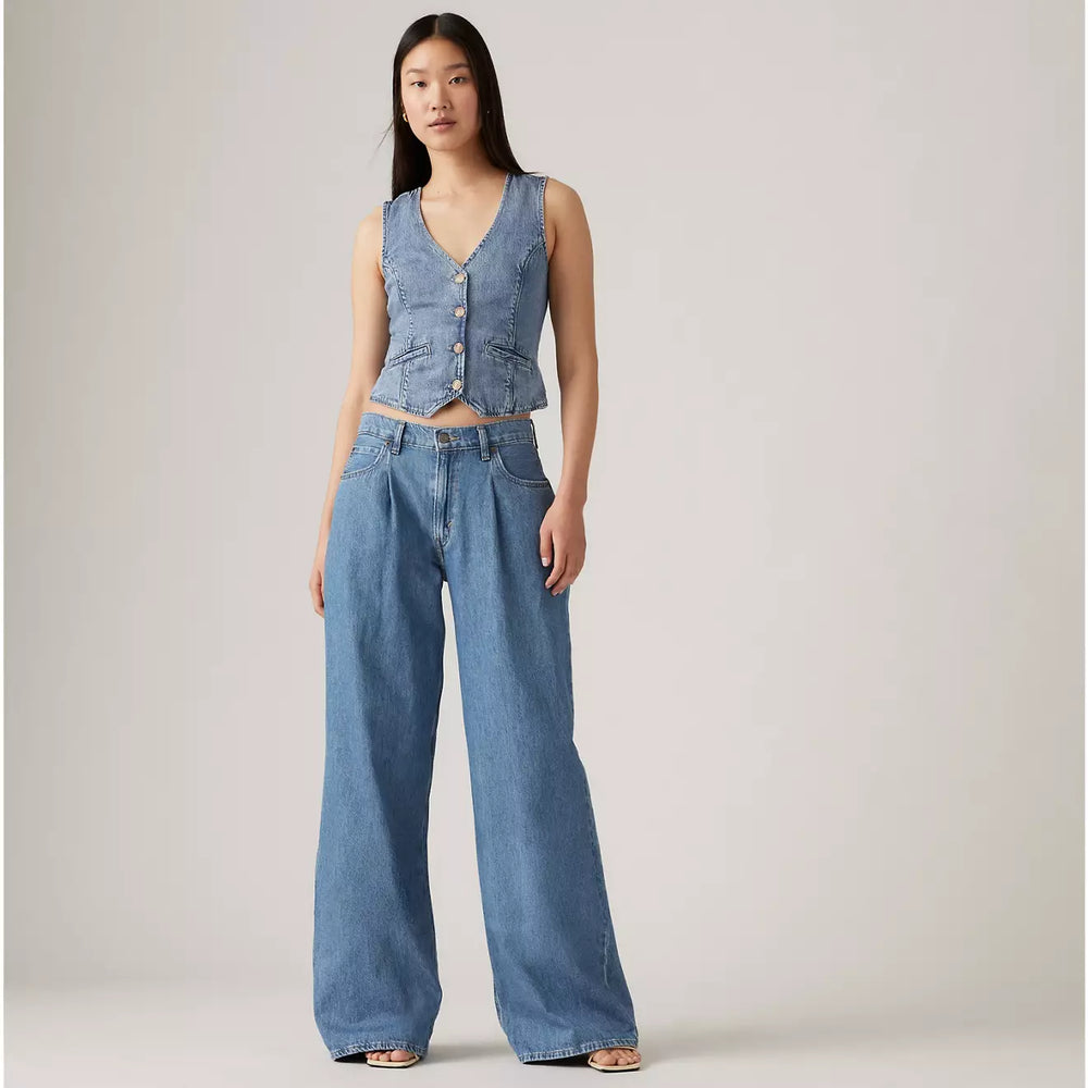 
                      
                        Shop the medium wash Levi's Baggy Dad Wide Leg  Women's Jeans at Harbour Thread
                      
                    