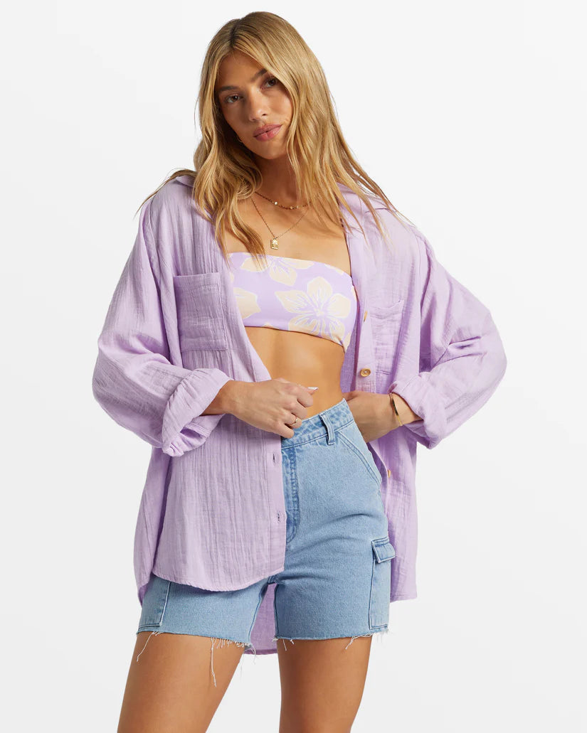 Billabong's light purple Swell Shirt