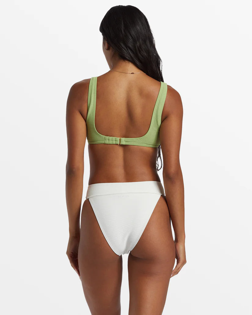 Back view of the  Salt Crystal Tanlines Aruba Bikini Bottoms by Billabong