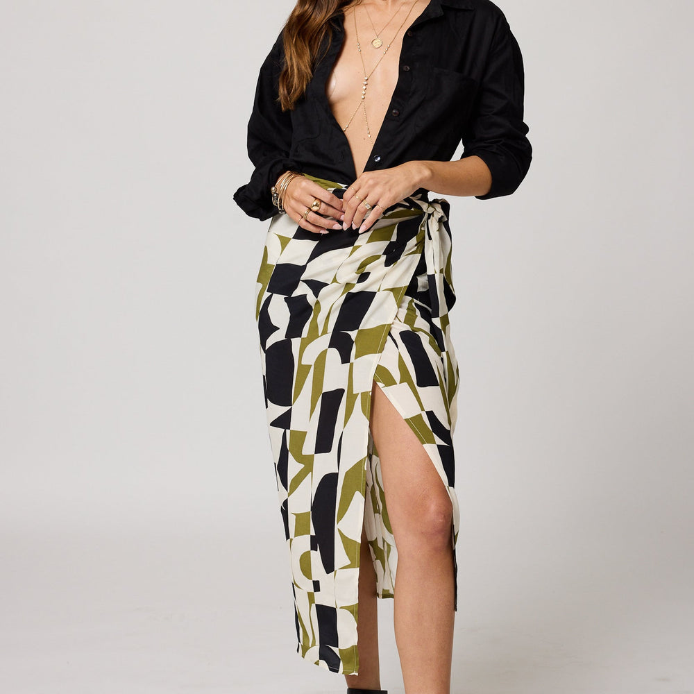 The Acrosanti Printed Sarong Maxi Skirt by Stillwater