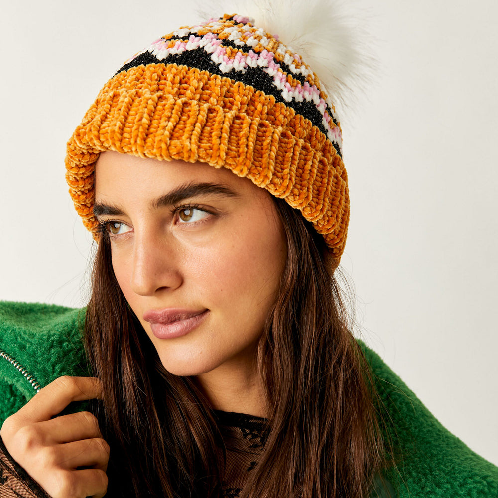 Free People Chalet Fairisle Pom Beanies - Assorted