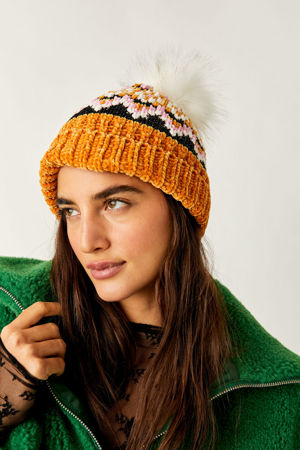 Free People Chalet Fairisle Pom Beanies - Assorted