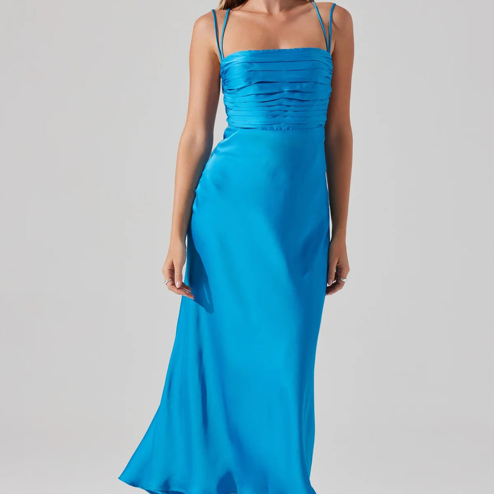 
                      
                        The Turquoise Blue Antlia Midi Dress by ASTR
                      
                    