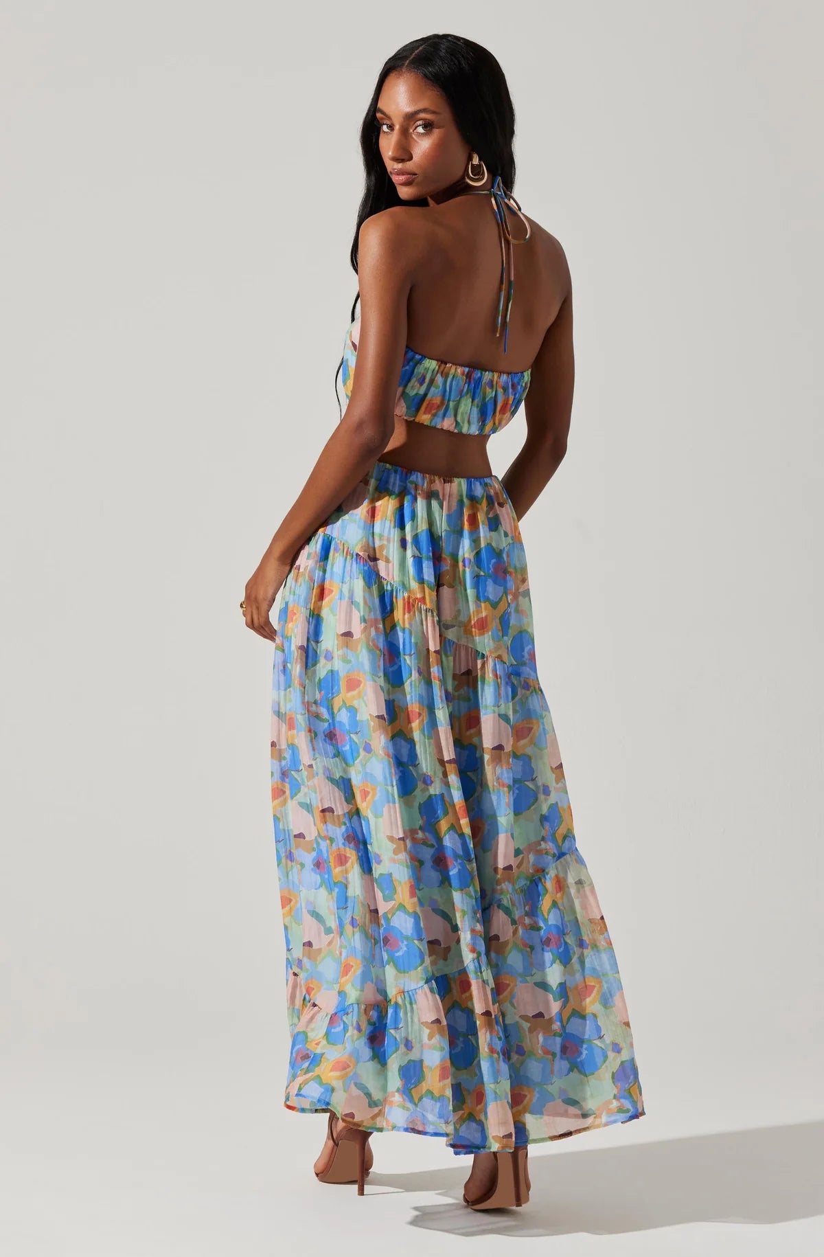 Back view of the Miaka Floral Maxi Dress by ASTR