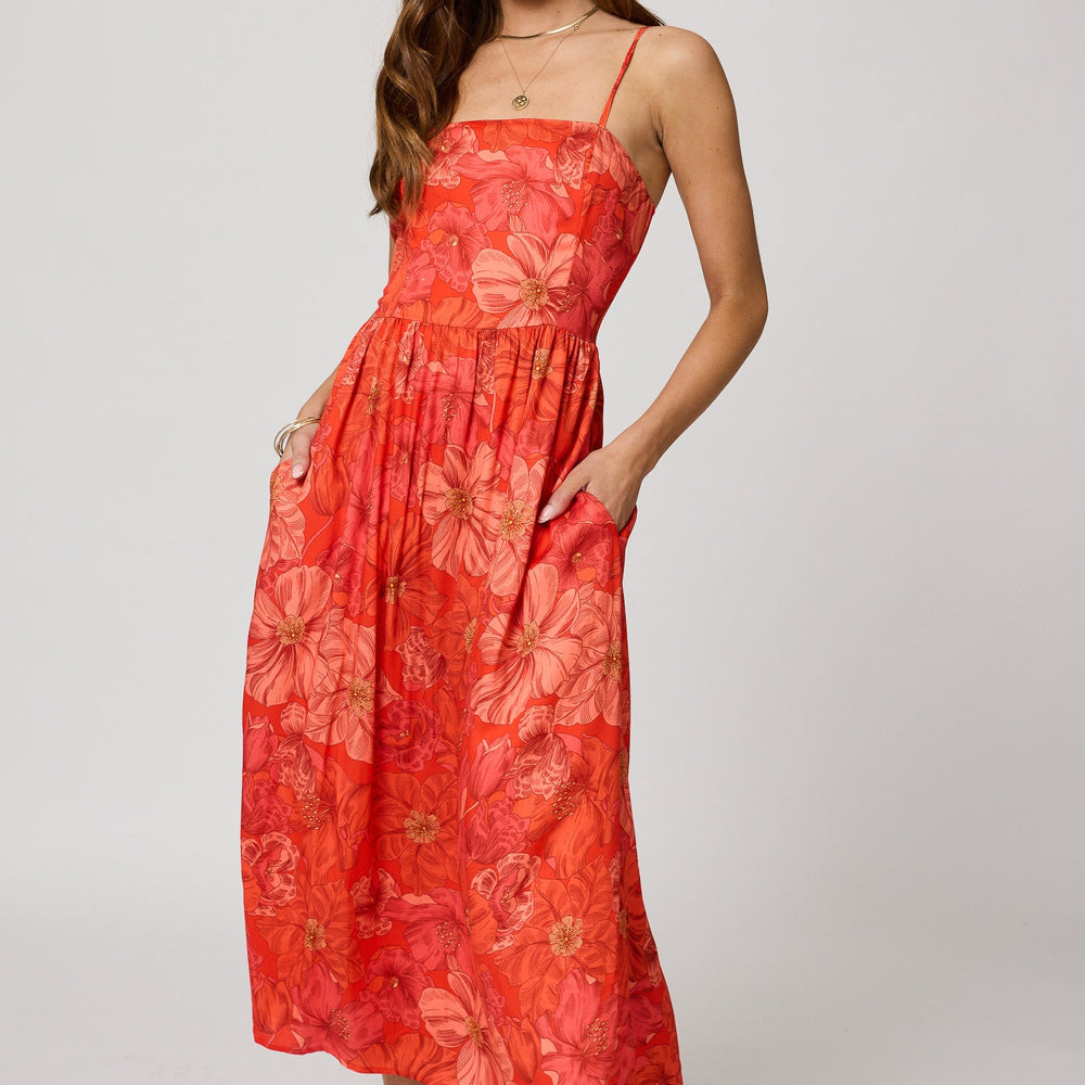 The New Story Dress by Stillwater in the color Aperol Dress