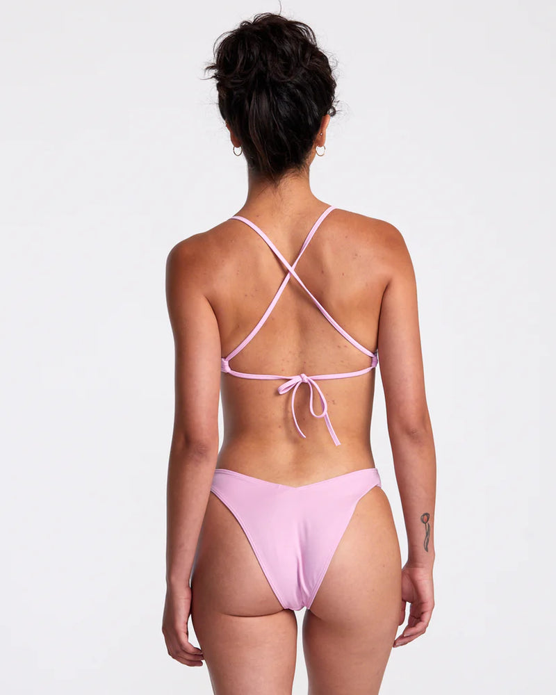 
                      
                        Back view of the Pastel Lavender Solid Medium Bikini Bottoms by RVCA
                      
                    