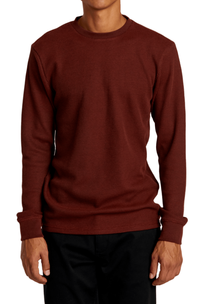 The Red Earth Waffle Knit Long Sleeve Thermal by RVCA