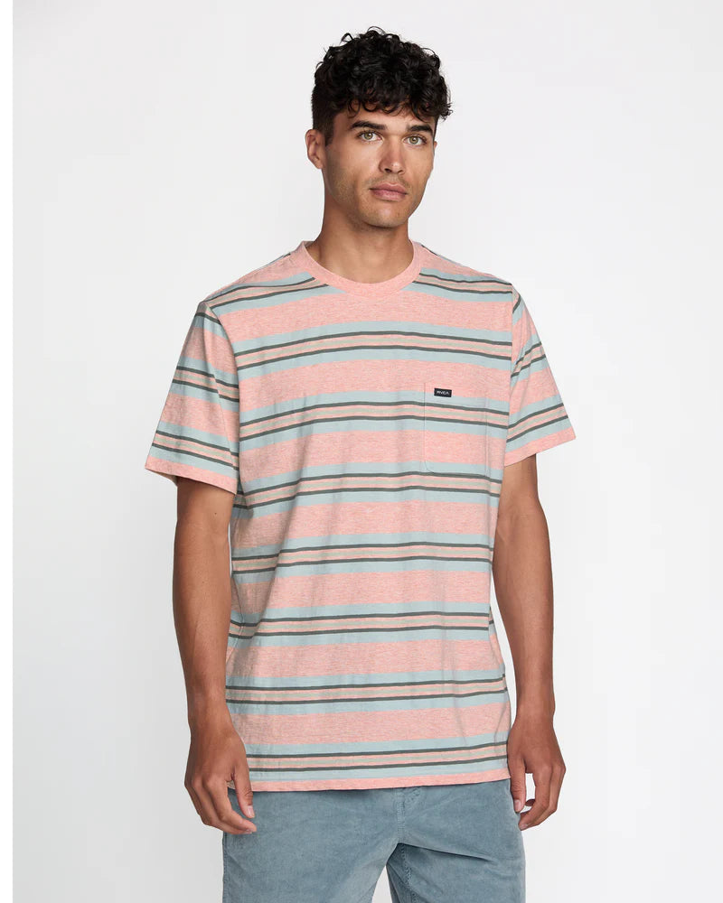 Enjoy comfort and style with the RVCA Magnolia Crew Short Sleeve Tee, now at Harbour Thread men's store in Burlington, VT. 