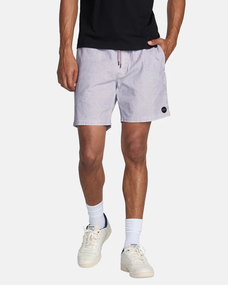 Shop the RVCA Escape Elastic Cord Short II in the color Lilac at Harbour Thread in Burlington, VT. 