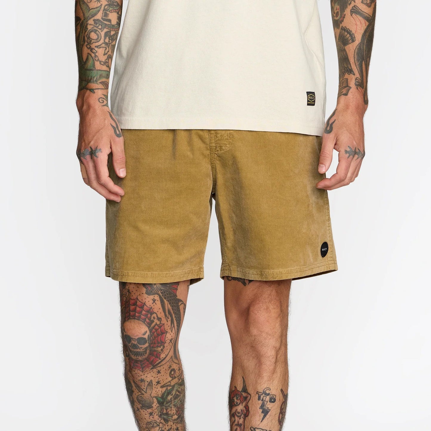RVCA Men's Escape Elastic Cord Short II in Ochre