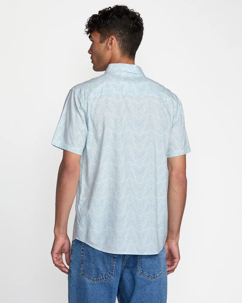 RVCA men's printed short sleeve shirt at Harbour Thread