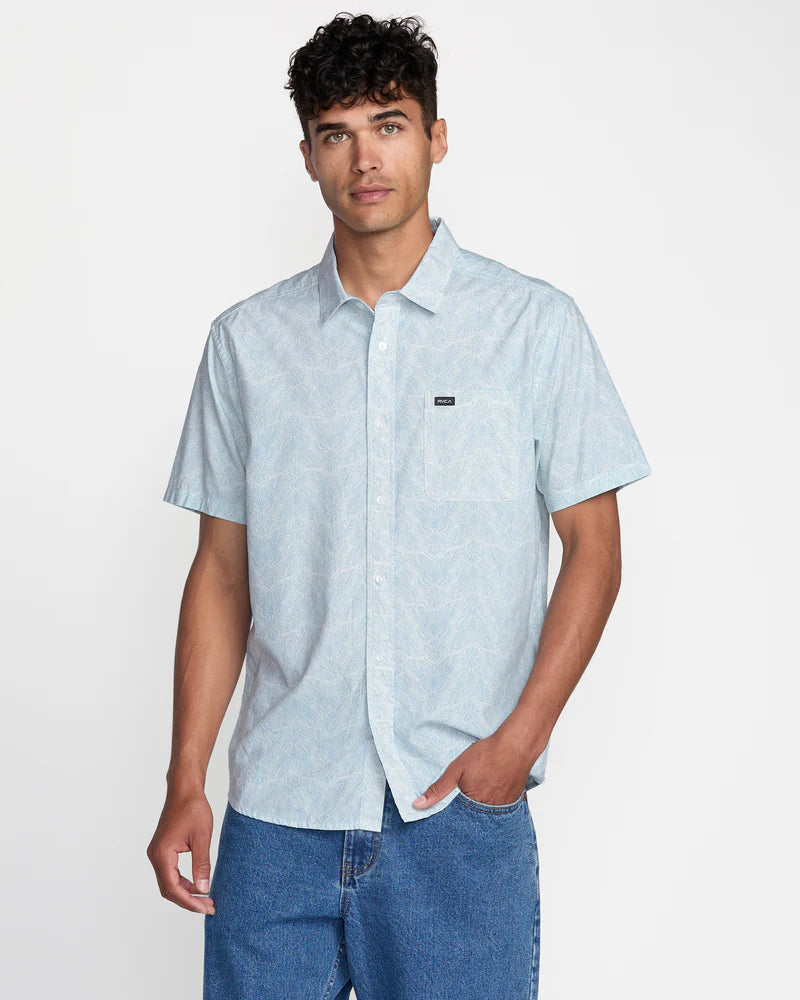 Look as good as you feel this summer when you wear the RVCA Anytime Short Sleeve Shirt, now at Harbour Thread men's store in Burlington, VT. 