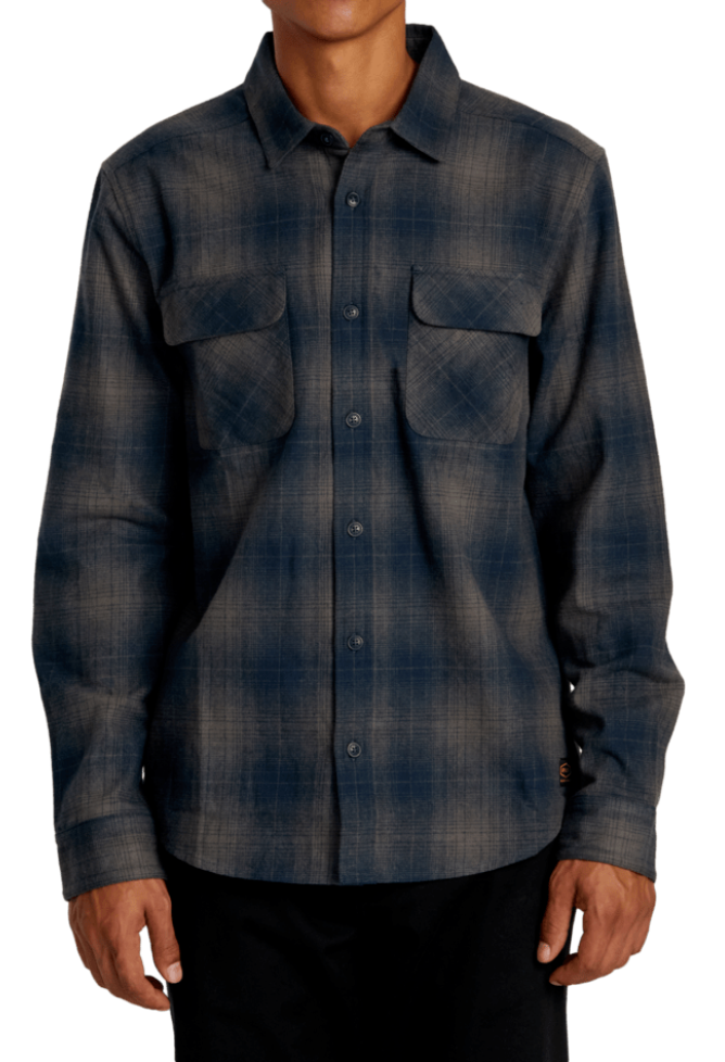 The Men's Dayshift Flannel Long Sleeve Shirt by RVCA