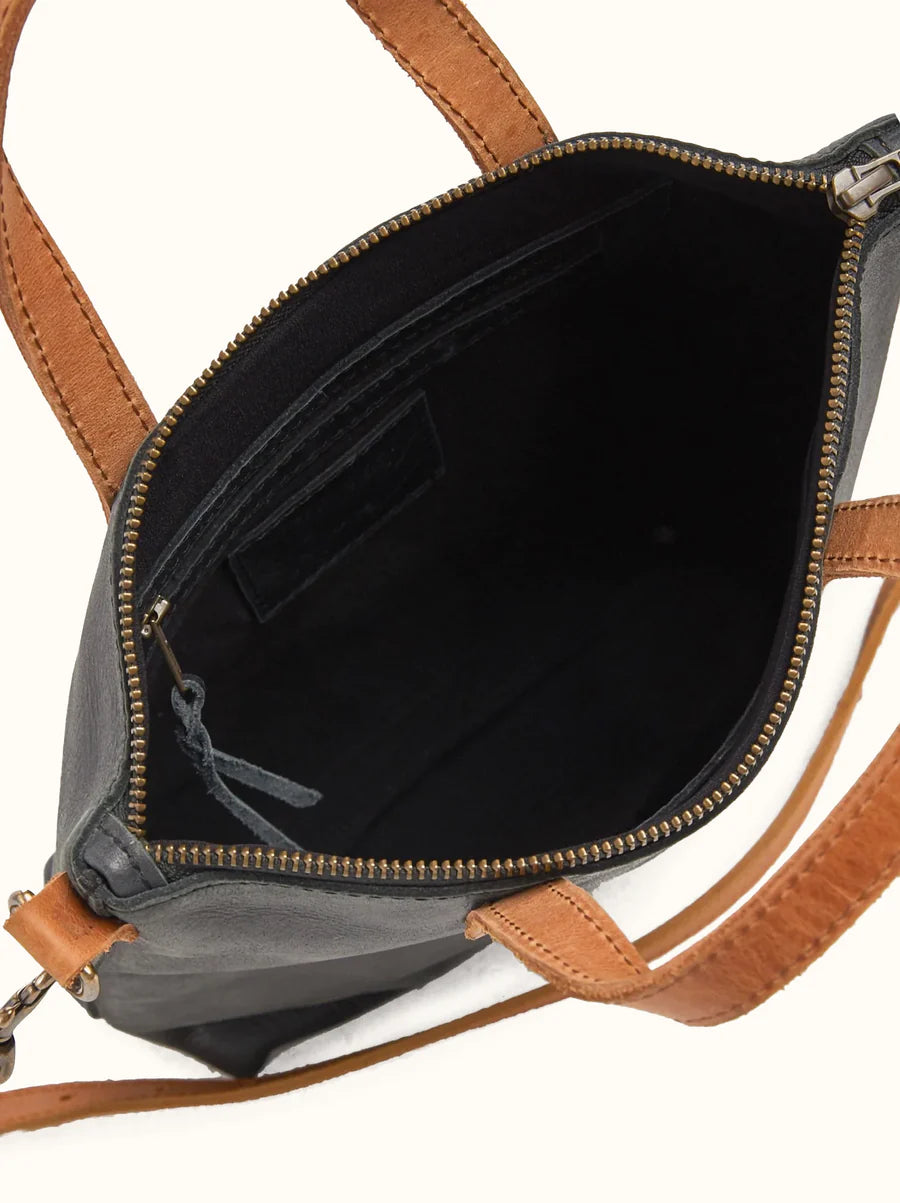 Load image into Gallery viewer, ABLE Abera Commuter Bag - Black/Cognac
