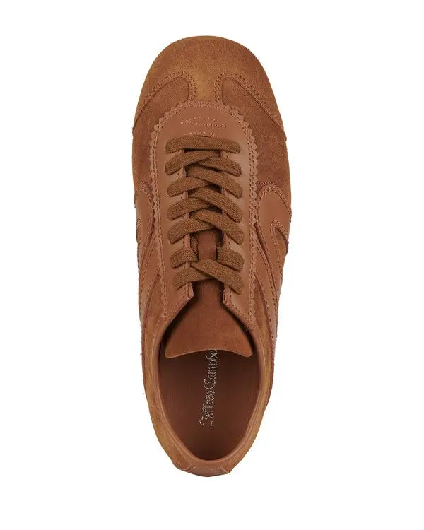 Brown lace-up women's sneaker