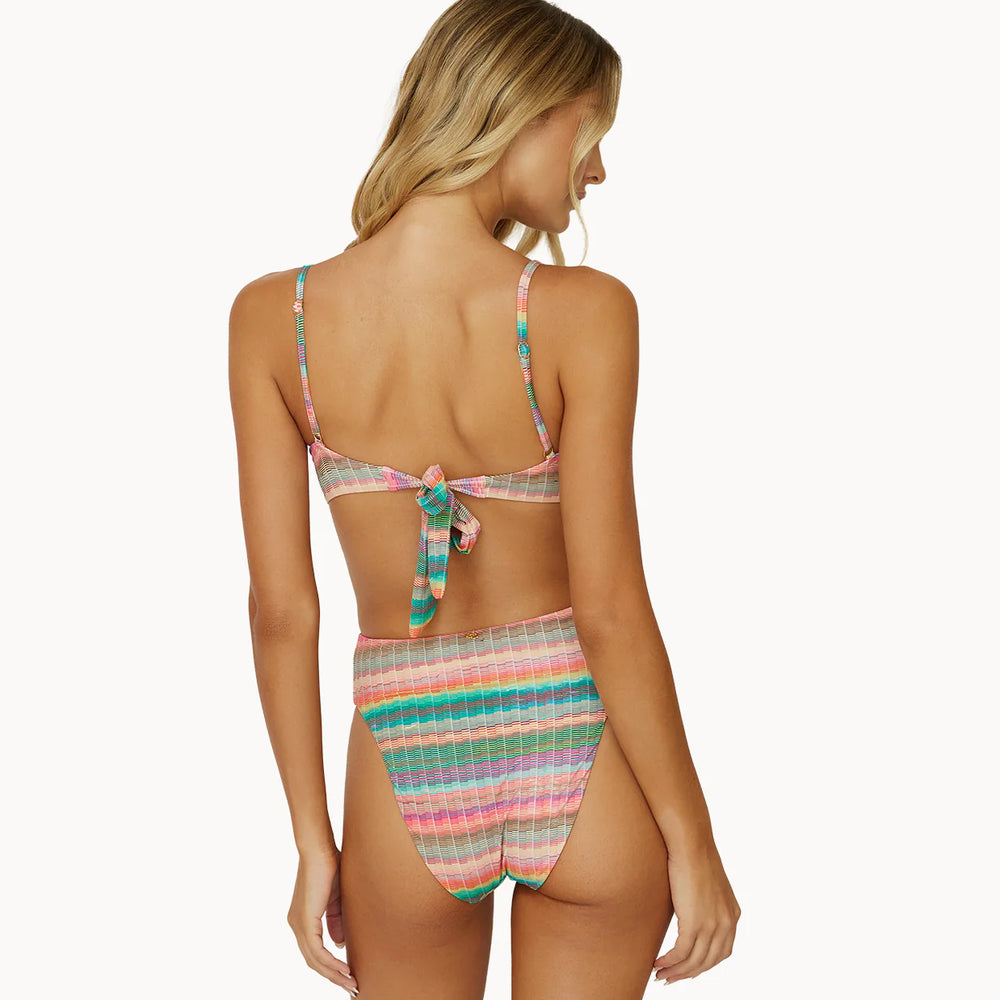 
                      
                        Back view of the Amaya Harlow High Waist Bikini Bottoms by PQ Swim
                      
                    