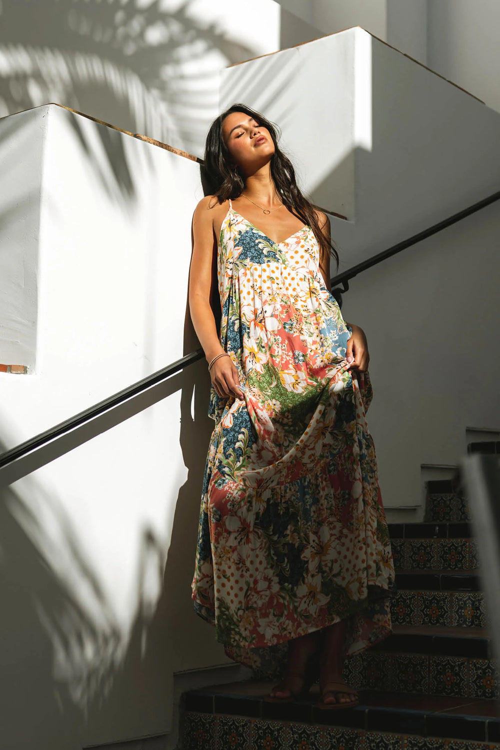 Shop the Anica Lua Floral Maxi Dress by O'Neill at Harbour Thread for summery boho style