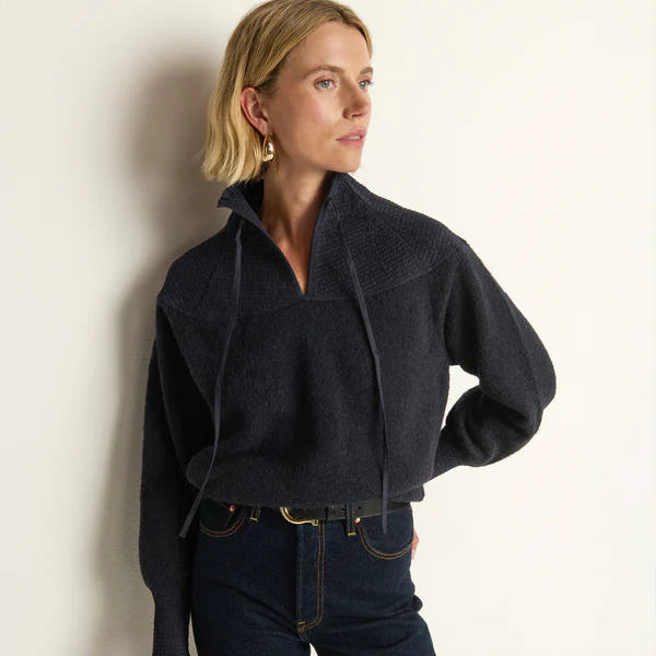 A woman wearing the Nation LTD Babette Sweater