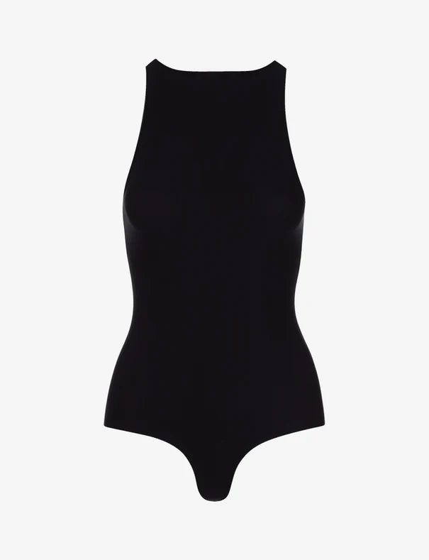 The Butter Crewneck Tank Bodysuit in Black by Commando