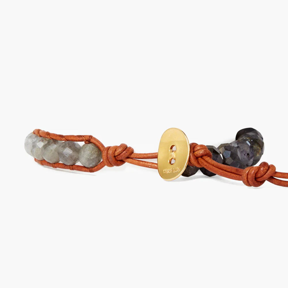 
                      
                        Closure detail on the Iolite Mix Luna Single Wrap Bracelet by Chan Luu
                      
                    