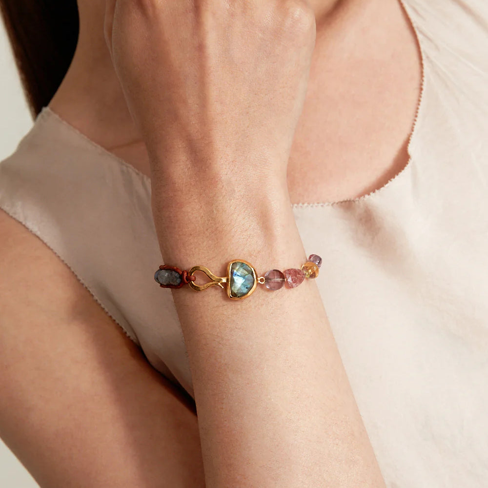 
                      
                        Person wearing the Multi Mix Luna Single Wrap Bracelet by Chan Luu
                      
                    