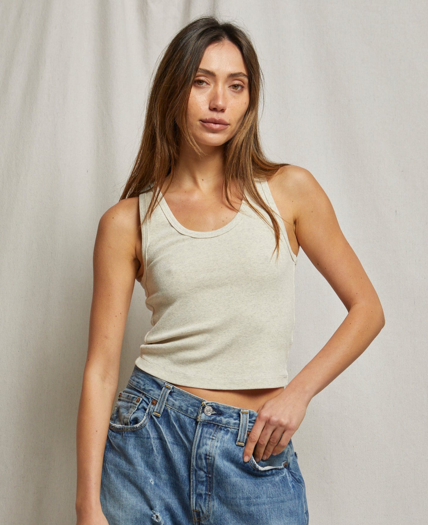 新品未使用 ロンハーマン　Bare Rib Tank Top ホワイト 新品未使用 ロンハーマン Bare Rib Tank Top ホワイト ロンハーマン