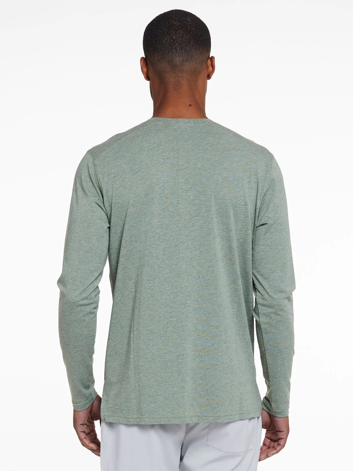 tasc Performance Everywear Long Sleeve Henley - Kelp Heather