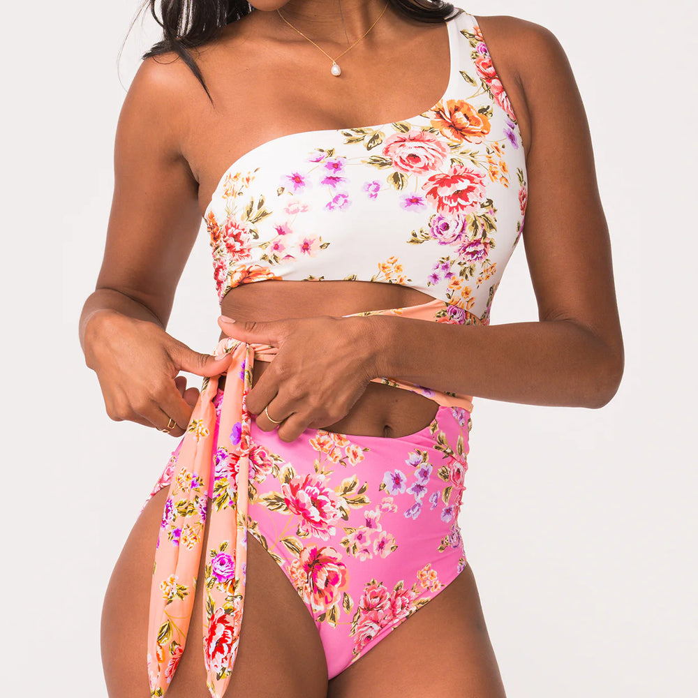 PQ Swim Bahia One Shoulder Cutout One Piece