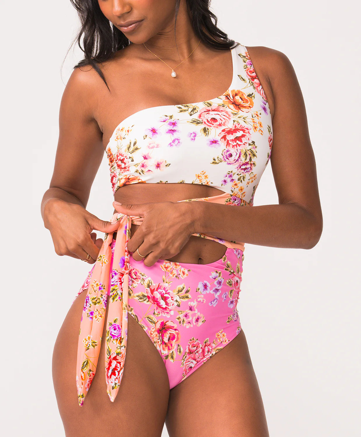 PQ Swim Bahia One Shoulder Cutout One Piece