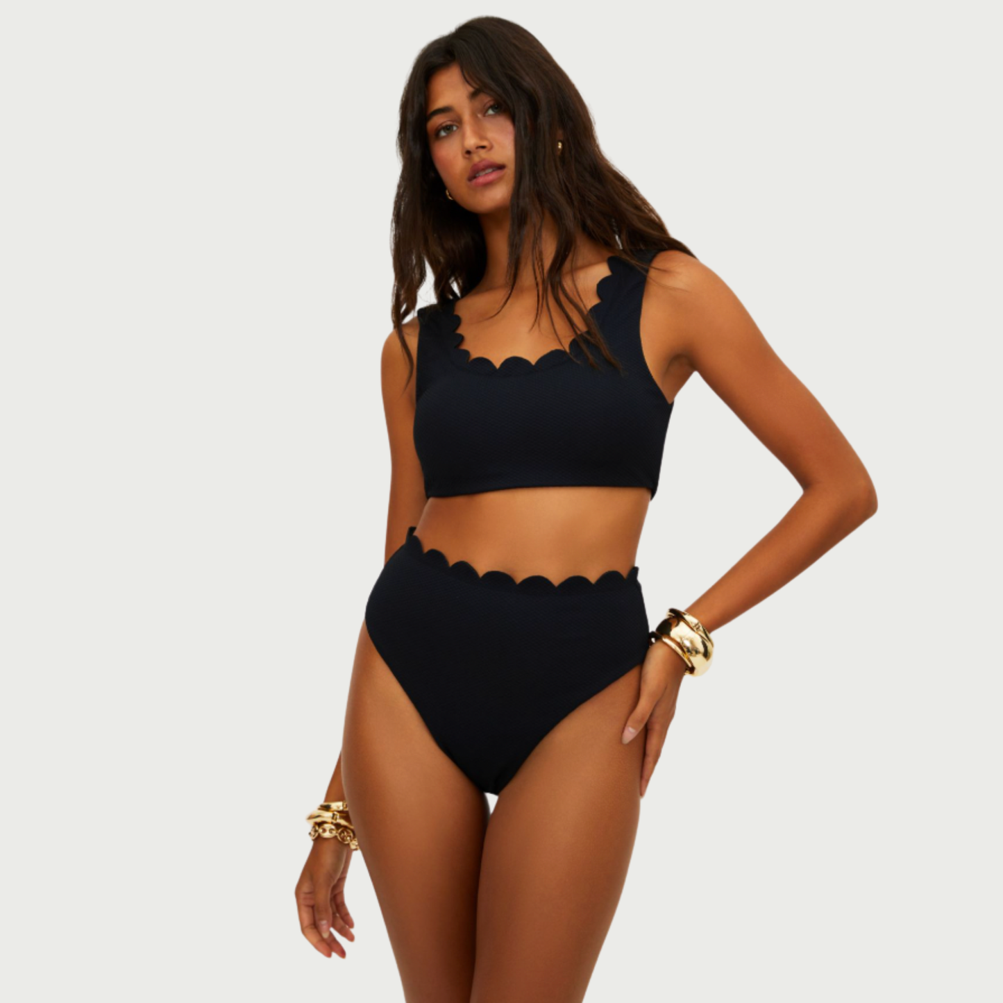 Beach Riot Nessa Bikini Bottoms in Black