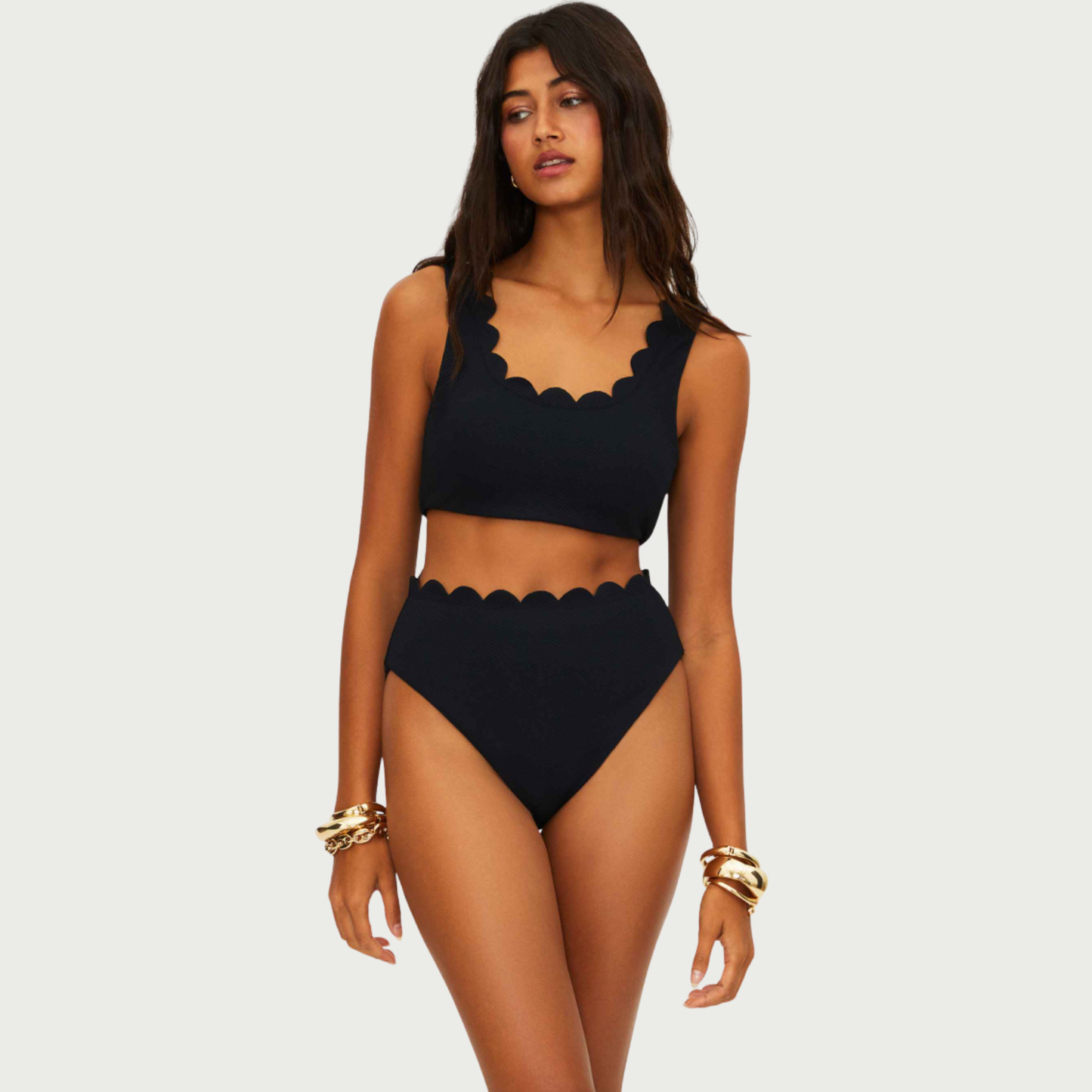 Beach Riot Madison Bikini Top in Black